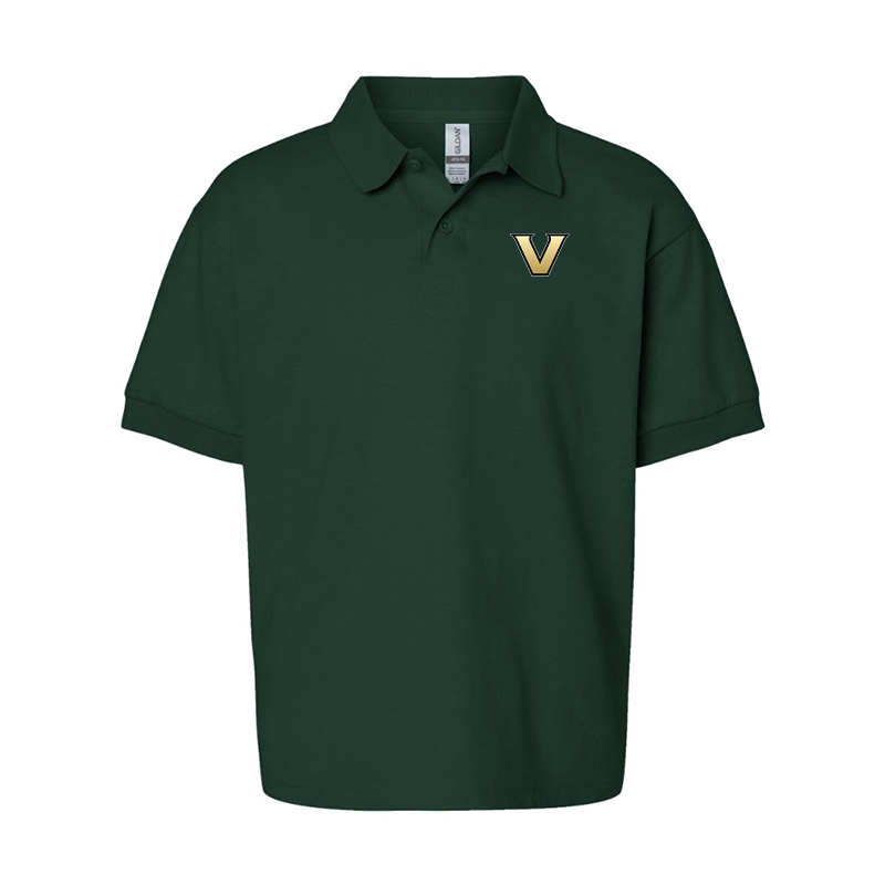 Youth Vanderbilt Commodores Gildan Dry Blend Jersey Polo